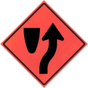 Keep Right (r4-7) 36" Marathon™ Roll-up Sign Legend - Keep Right