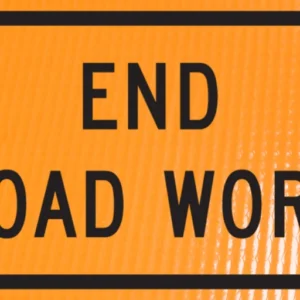 End Road Work (g20-2)36" Non-reflective Roll-up