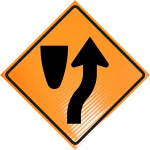 Keep Right (r4-7) 36" Non-reflective Roll-up