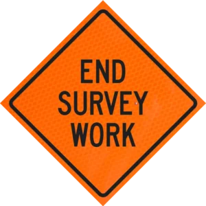 End Survey Work 48" Diamond Grade™ Roll-up