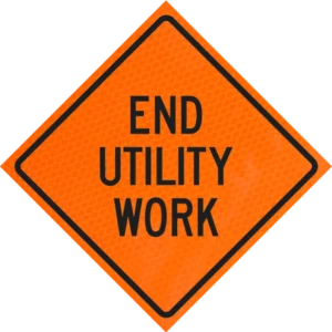 End Utility Work 48" Diamond Grade™ Roll-up