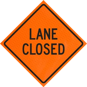Lane Closed 48"diamond Grade™ Roll-up
