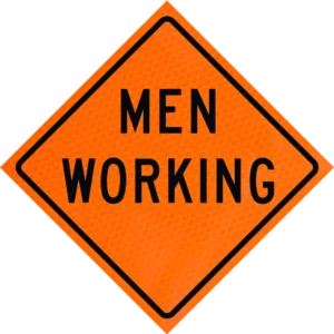 Men Working 48" Diamond Grade™ Roll-up