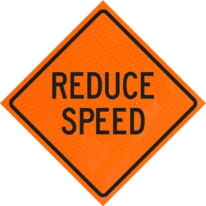 Reduce Speed 48" Diamond Grade™ Roll-up
