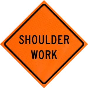 Shoulder Work (w21-5) 48" Diamond Grade™ Roll-up