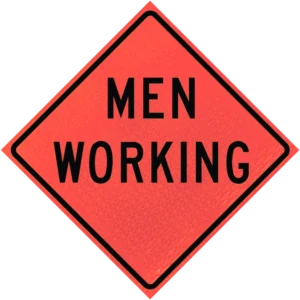 Men Working 48" Marathon™ Roll-up