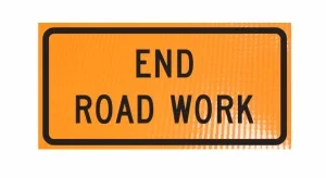 End road work (g20-2) 48" non-reflective roll-up
