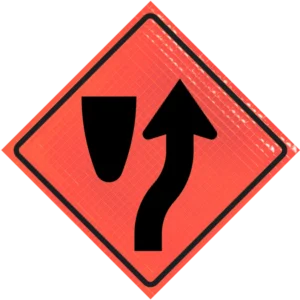 Keep Right (r4-7) 48" Super Bright™ Roll-up Sign