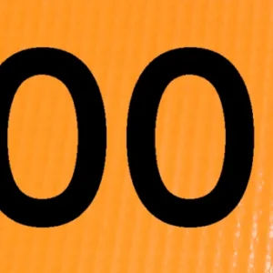 1000 ft overlay 48" non-reflective roll-up sign