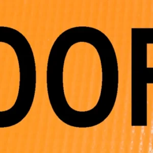 500 ft overlay 48" non-reflective roll-up sign