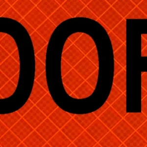 500 Ft Overlay 48" Super Bright™ Roll-up Sign